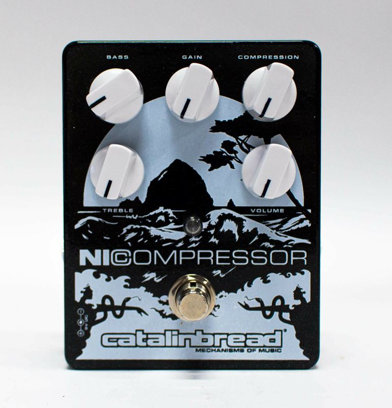 Catalinbread NICompressor Analog FET Compressor Pedal - Black on Silver - NEW