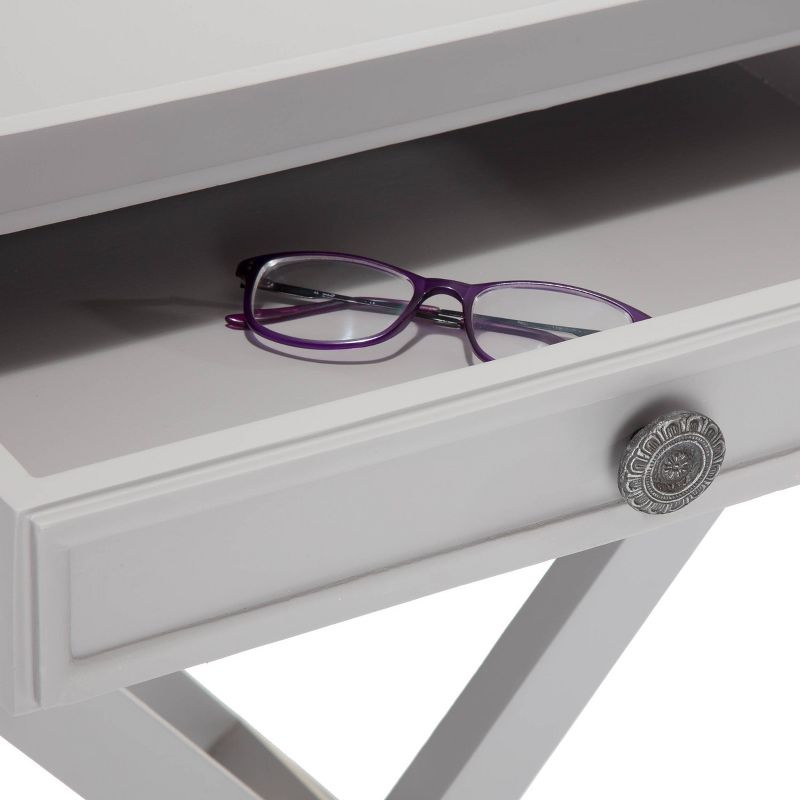 Ashby Nightstand with Drawer Gray - Finch