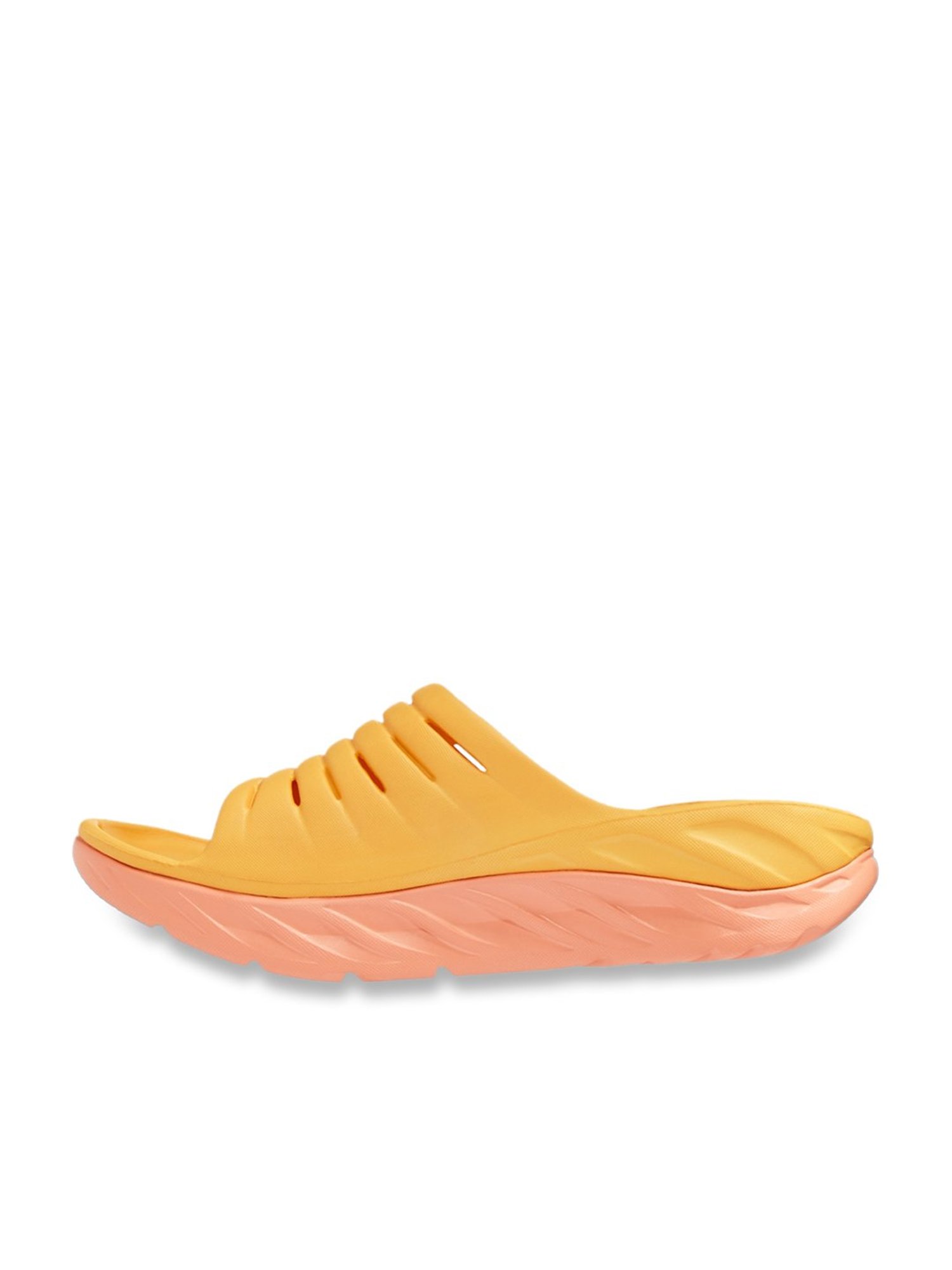 Hoka Men's ORA Recovery Amber Yellow Slides