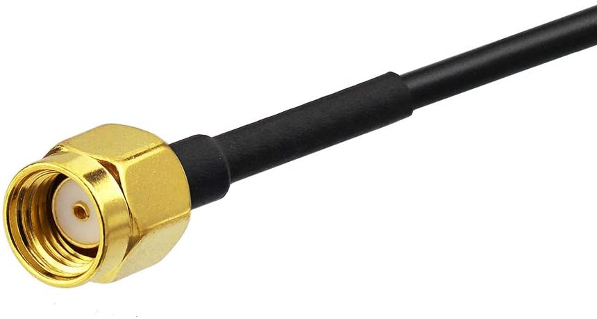 Bingfu WiFi Antenna Extension Cable 40 feet RP-SMA Male to RP-SMA Female Bulkhead Mount Double Shielded Low Loss -100 Cable for WiFi Wireless Router Hotspot Security IP Camera Signal Booster Repeater