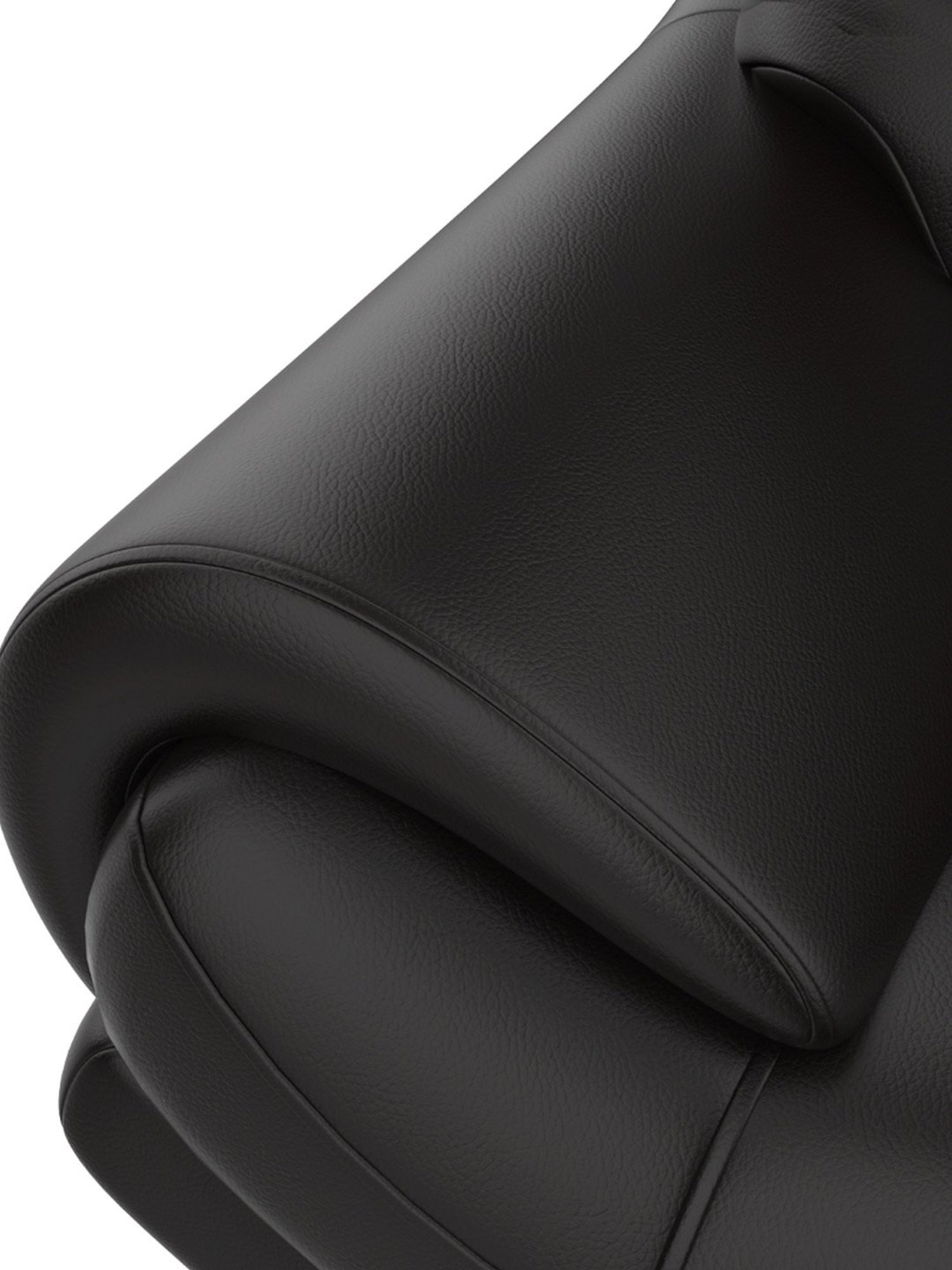 Godrej Interio Euro V2 Coffee Brown Leatherette 1 Seater Sofa