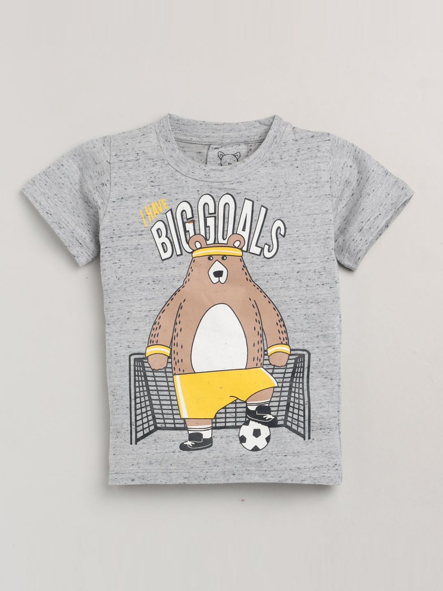 Lazy Shark Kids Grey Printed T-Shirt & Shorts