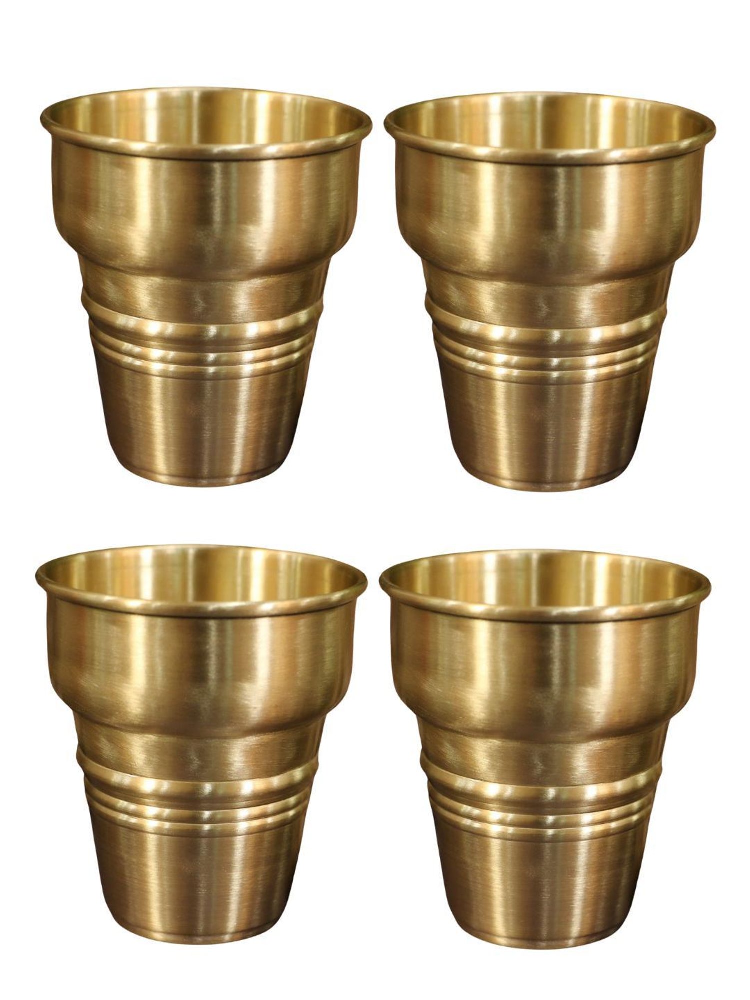 Ambi Fine Brass Kulhad Glass Set Of 4