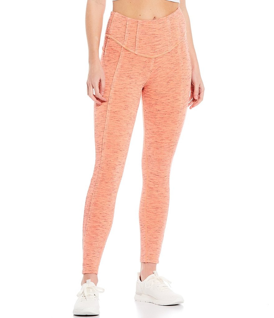 Free People FP Movement Hybrid Exposed Seam Detail High Rise Leggings