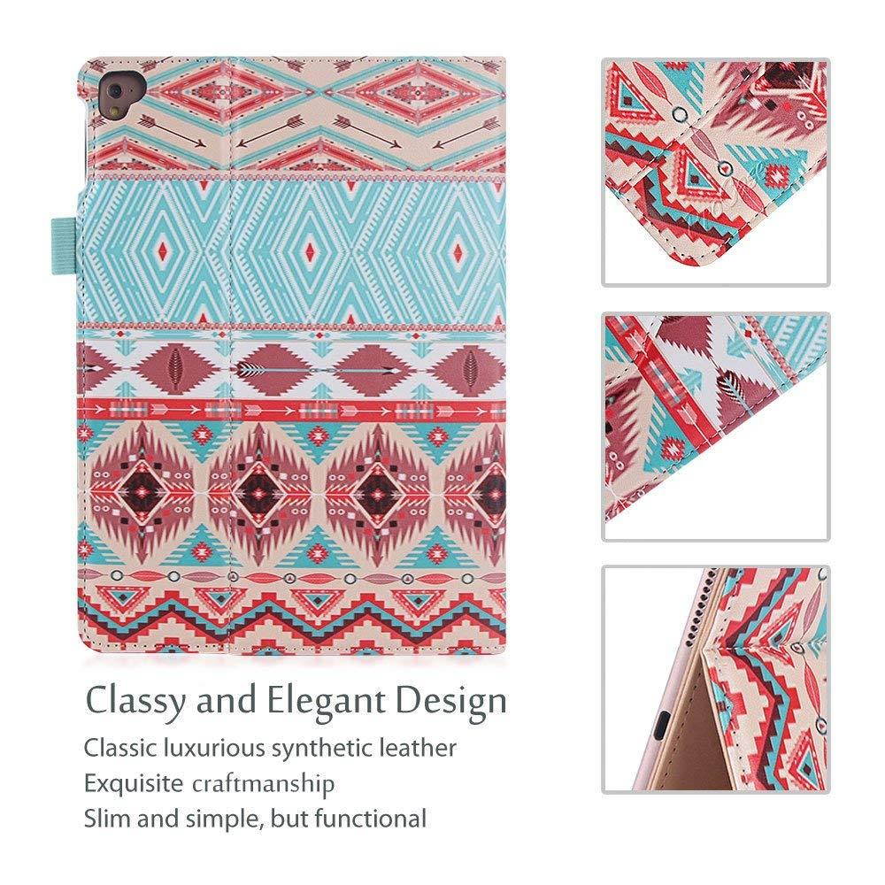 iPad Pro 9.7 Case - ProCase Stand Folio Case Cover for Apple iPad Pro 9.7 Inch 2016, with Multiple Viewing Angles, Document Card Pocket - Aztec1