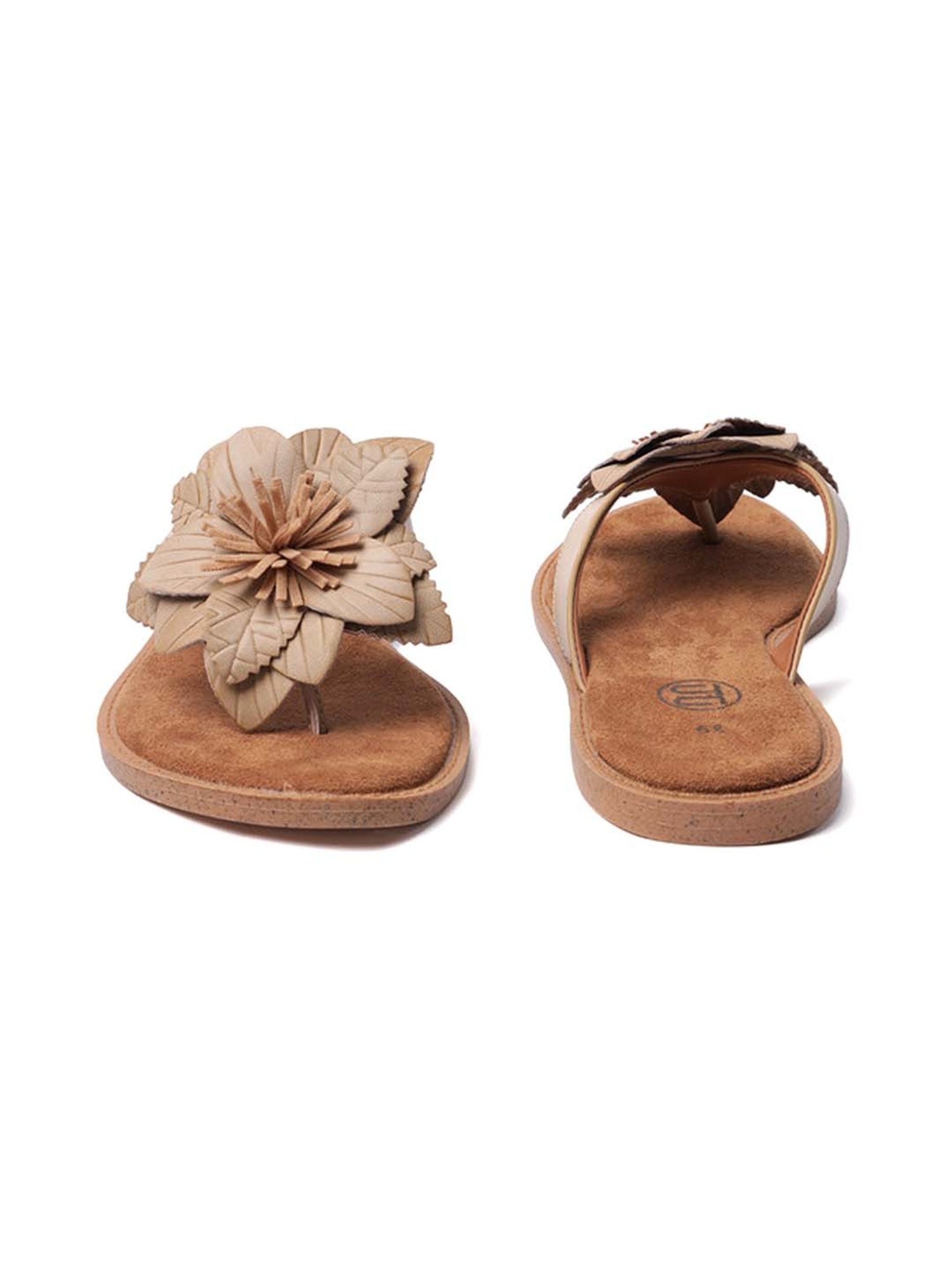 BAGATT Women's Goldy Beige Thong Sandals