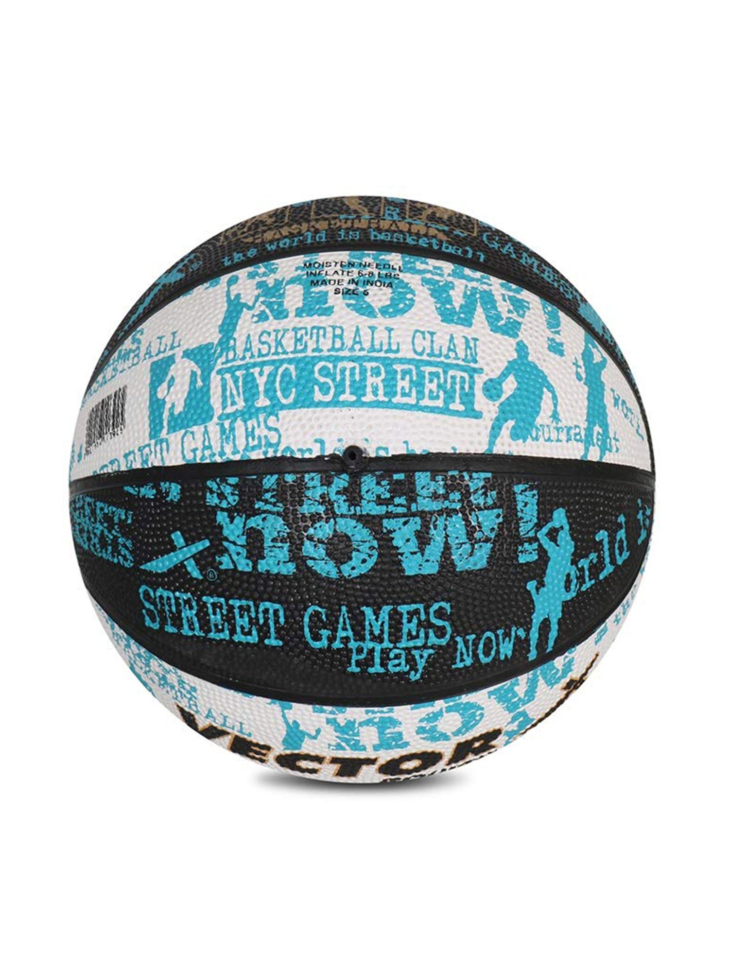 Vector X BB Power Rubber Basketball, Size 5 (Multicolour)