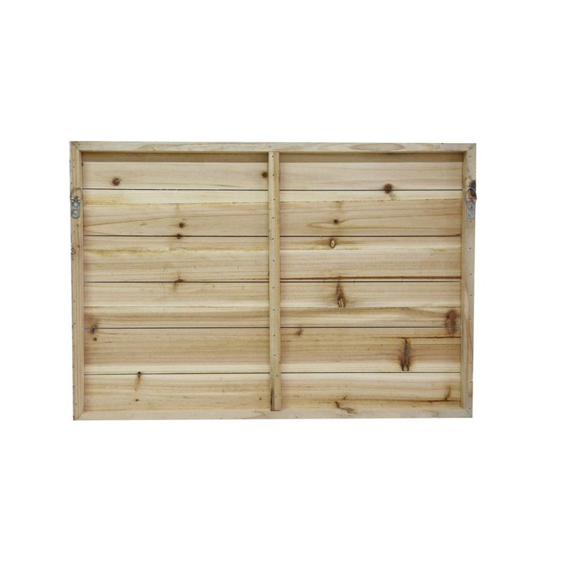 18" x 26" Vintage Chandelier Print on Planked Wood Wall Sign Panel Gold - Gallery 57