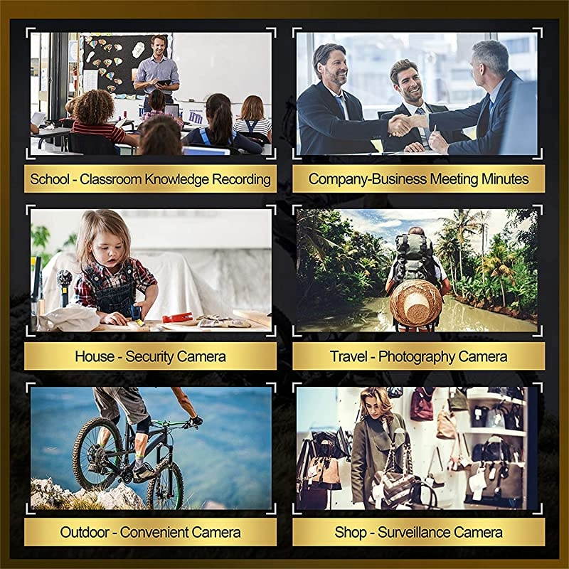 Hidden Camera No WiFi Needed HD 1080p Mini Spy Camera Video Recorder Portable Voice Recorder for Office-Lectures-Meetings- Classroom (32GB Card)