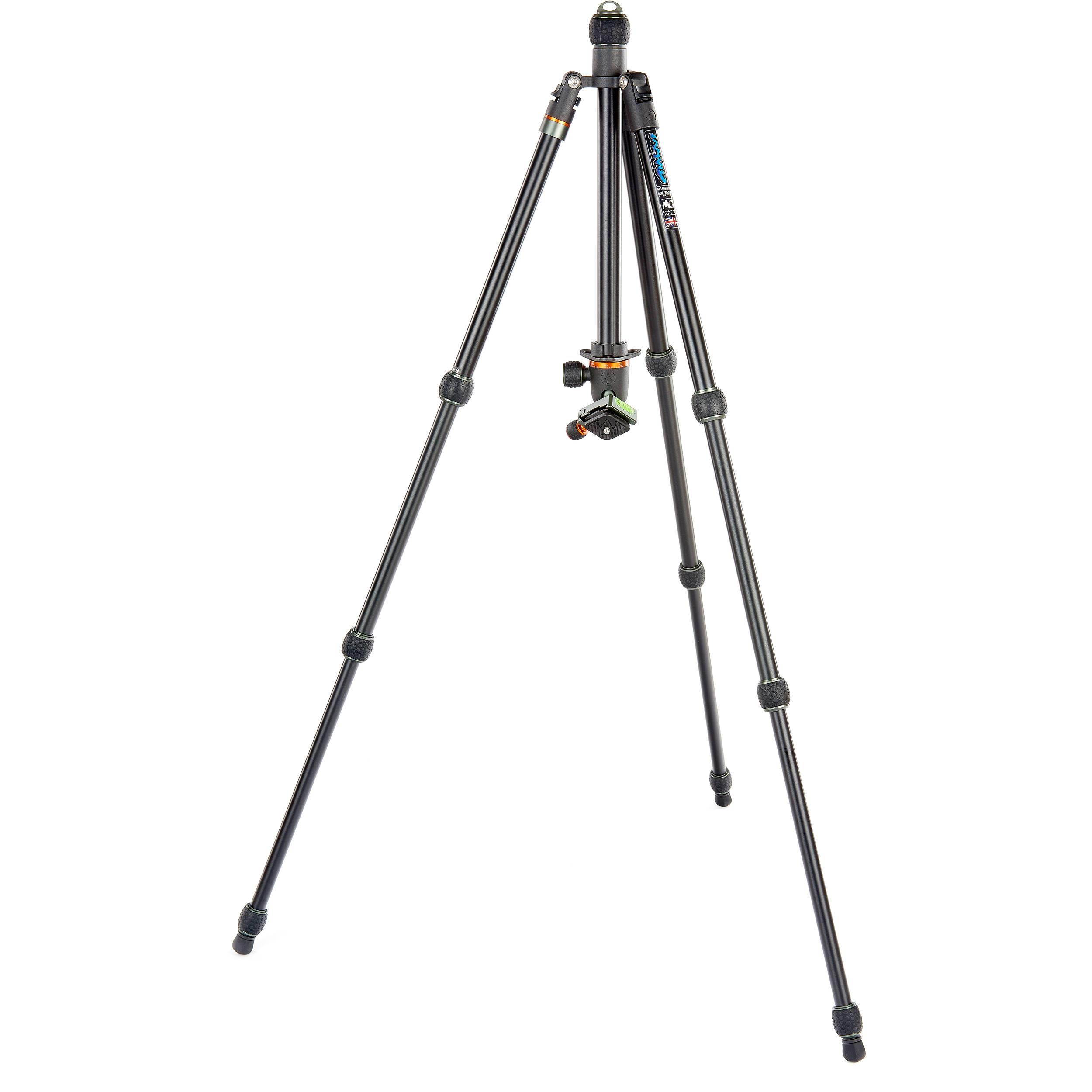 3 Legged Thing Travis Black Aluminum 4-Section Tripod with AirHed Neo Ballhead