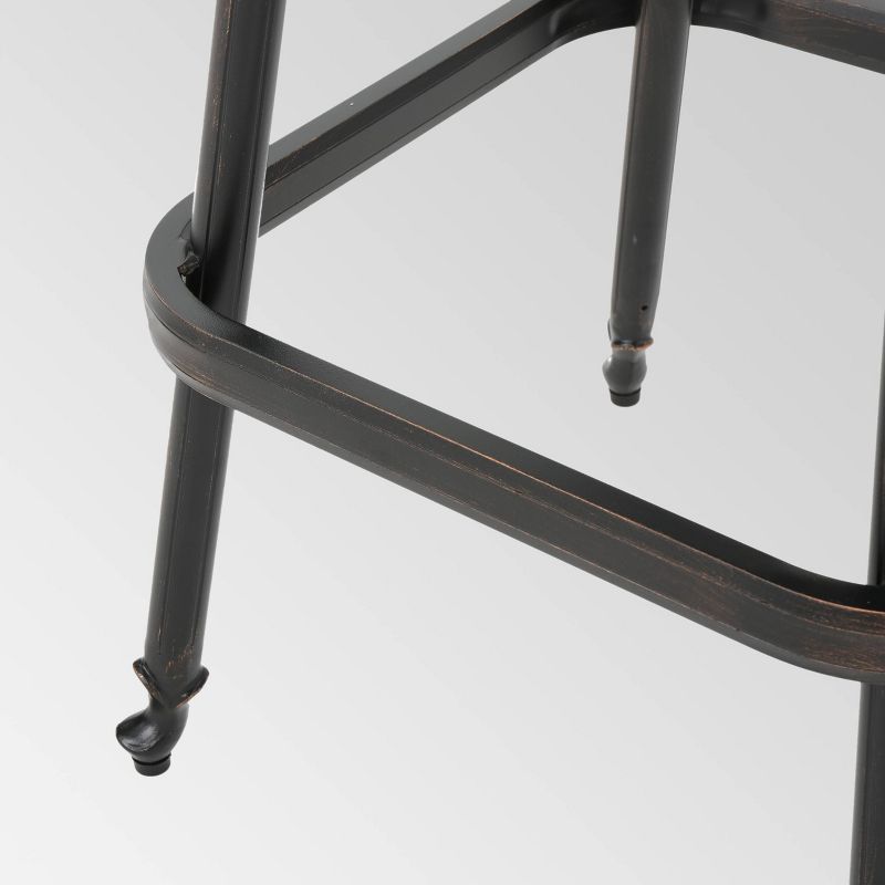 Ariesa 3pc Outdoor Bar Set - White & Gray - CosmoLiving