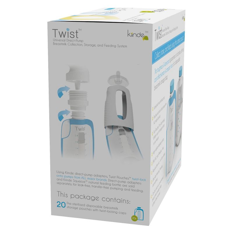 Kiinde 20ct Twist Breast Milk Storage Pouch