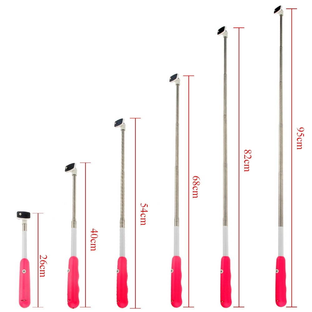 Extendable Wireless Bluetooth Remote Shutter Control Handheld Selfie Self-Timer Pole Monopod for Gopro SJCAM