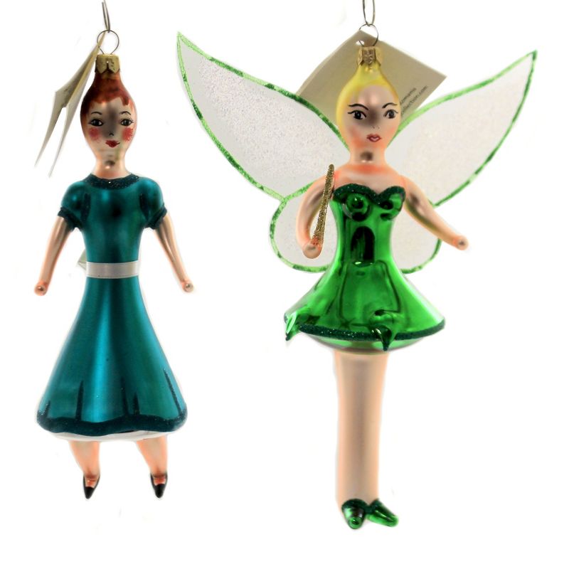 Laved Italian Ornaments Peter Pan Tinker Bell Wendy Captain Hook  -  Tree Ornaments