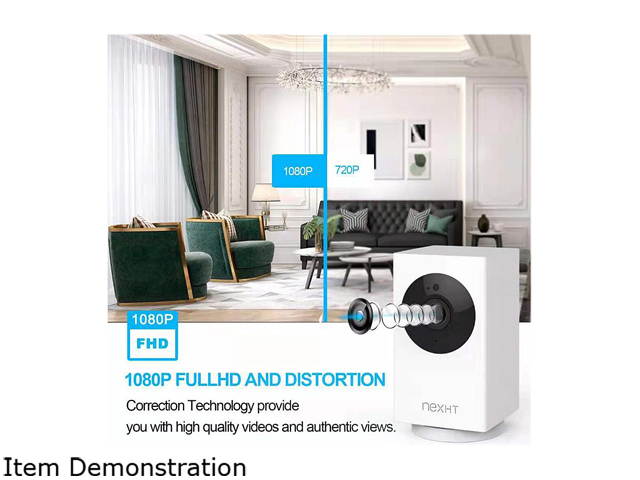 Inland NexHT My Guard Smart 1080P Full HD WiFi Security Camera with Night Vision/Motion Detection/Two-Way Audio/Pan/D-Tilt/D-Zoom/360