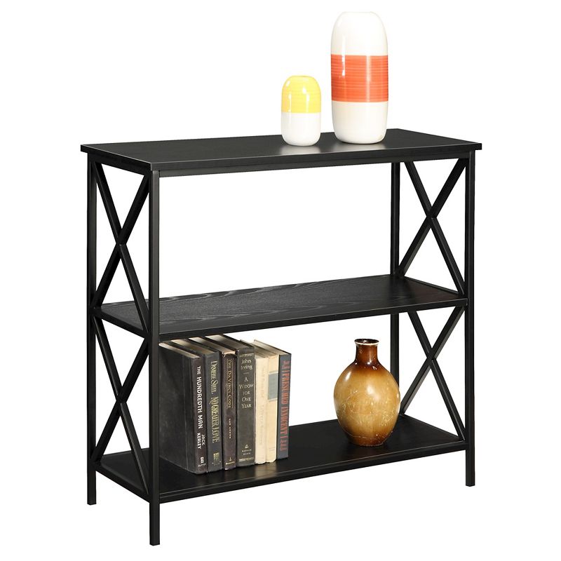 29.25" Tucson 3 Tier Bookcase Black - Breighton Home