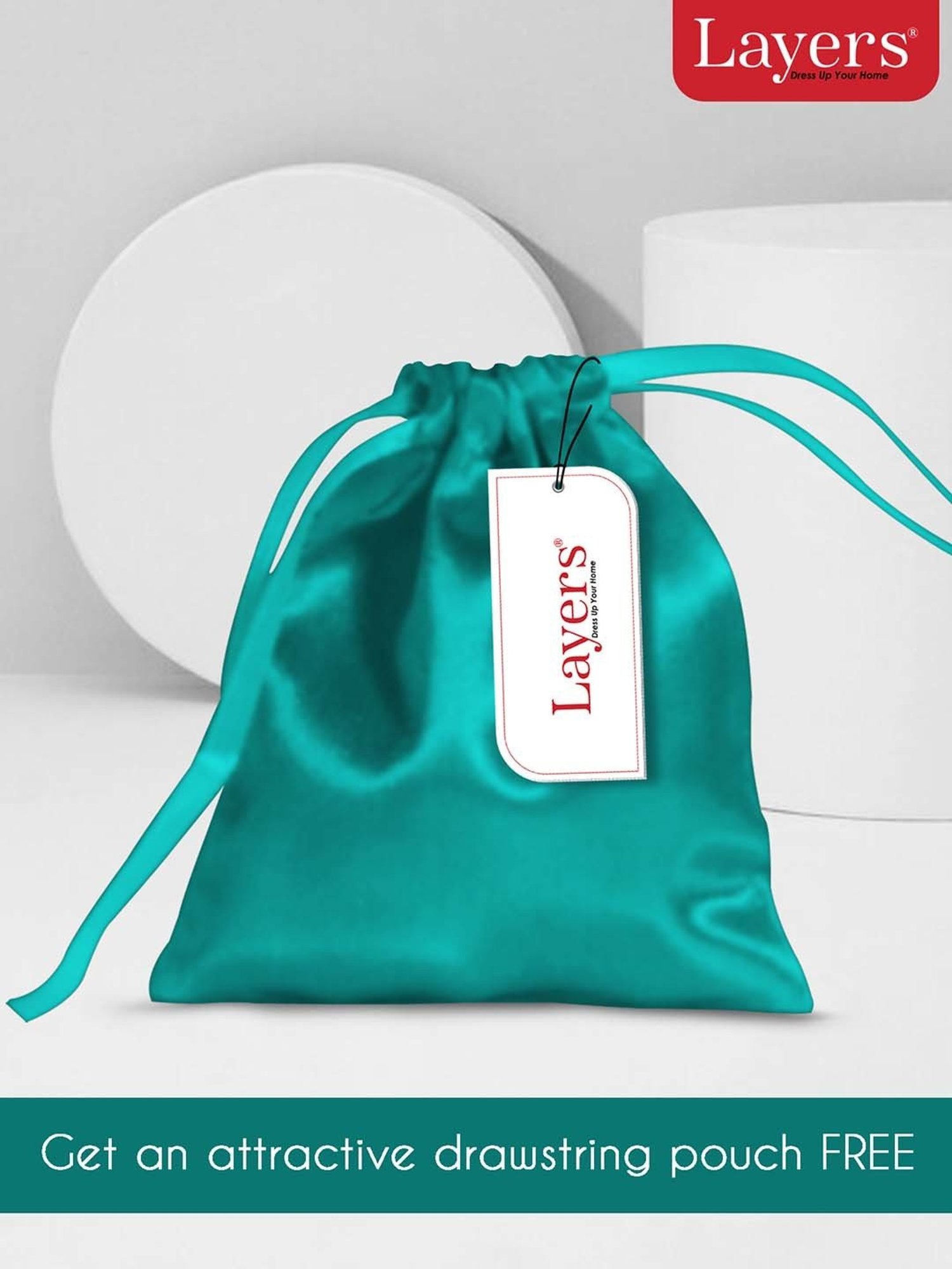 Layers Emerald Green 85 GSM Micro Satin Silk Pillow Covers - Set of 2