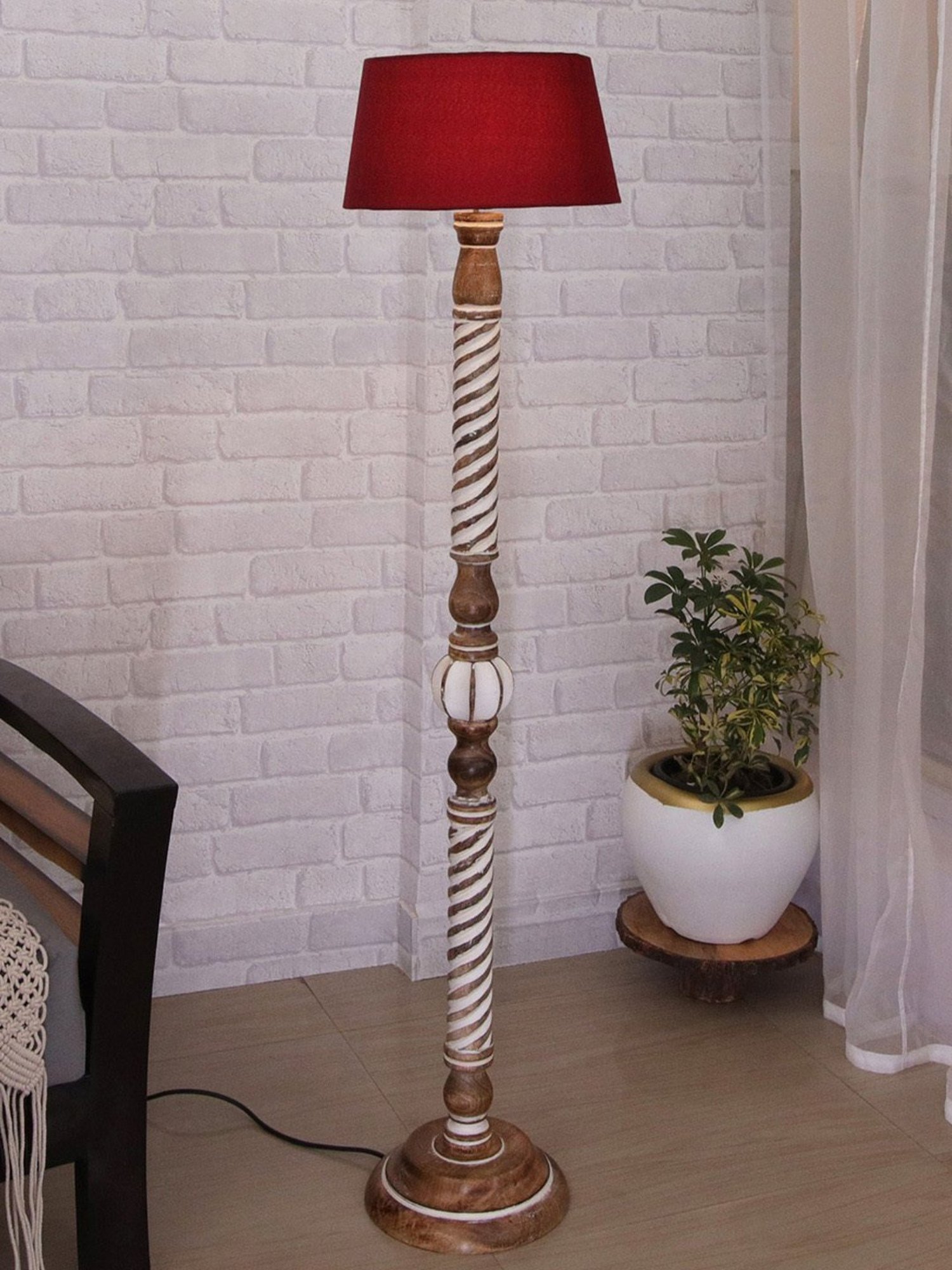 64" x 8.9" x 10.5" Smart Light Full Spectrum Floor Lamp (Includes LED Light Bulb) White - Verilux