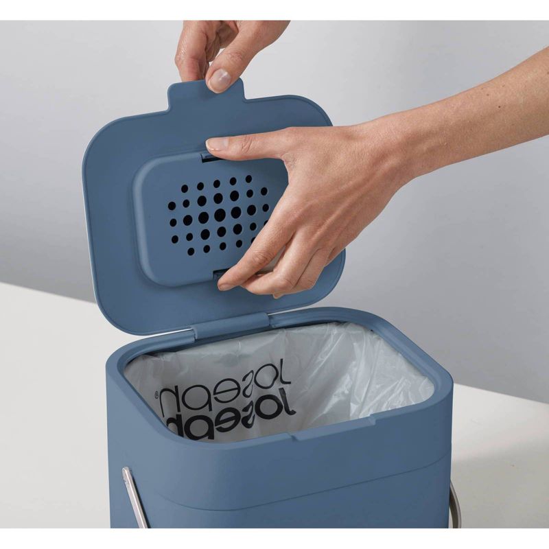 Joseph Joseph Editions Stack 4 Food Compost Waste Caddy - Sky