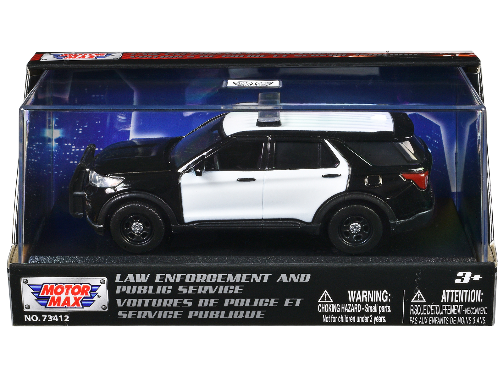 2022 Ford Police Interceptor Utility "RCMP (Royal Canadian Mounted Police)" White "Law Enforcement and Public Service" Series 1/43 Diecast Model Car by Motormax