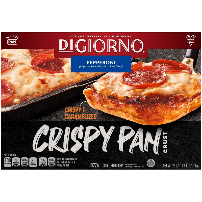 DiGiorno Crispy Pan Pepperoni Frozen Pizza - 26oz