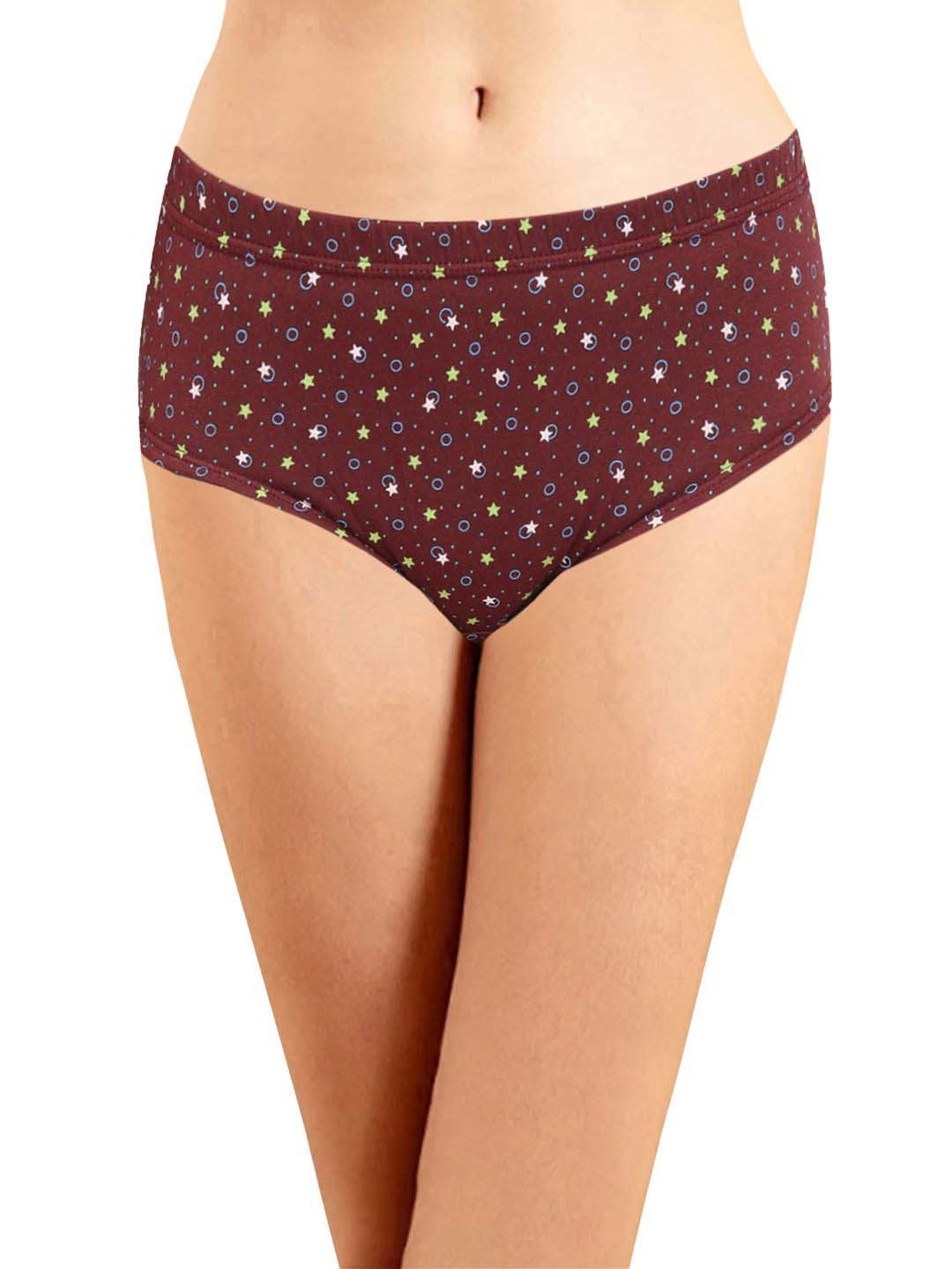 Lyra Assorted Color Cotton Printed Hipster Panties - Pack Of 4