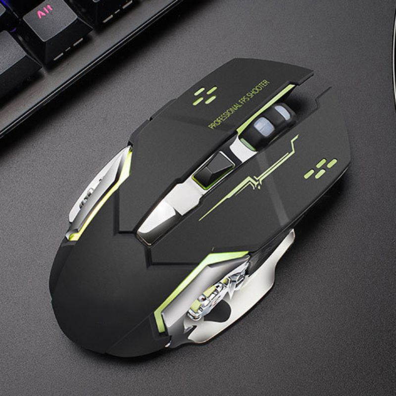 2.4G USB Wireless Mouse Silent LED Backlit Gaming Mice Adjustable DPI Mechanical Mouse