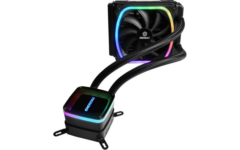 Enermax AQUAFUSION 120 ELC-AQF120-SQA Cooling Fan/Radiator/Water Block - 1 x 120 mm - 1 x 79.8 CFM - 32.6 dB(A) Noise - Liquid Cooler Cooler