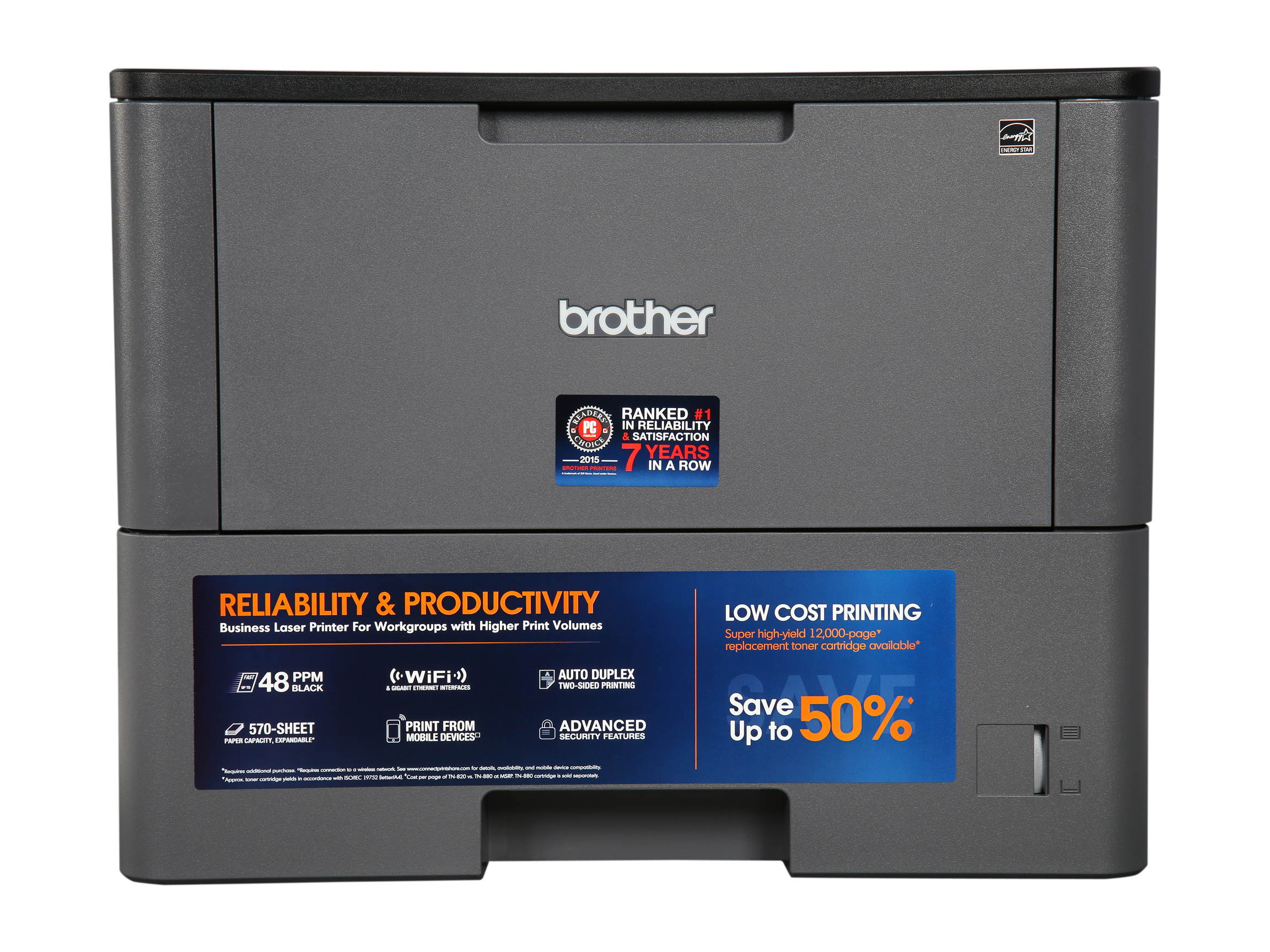 Brother HL-L6200DW Wireless Monochrome Laser Printer