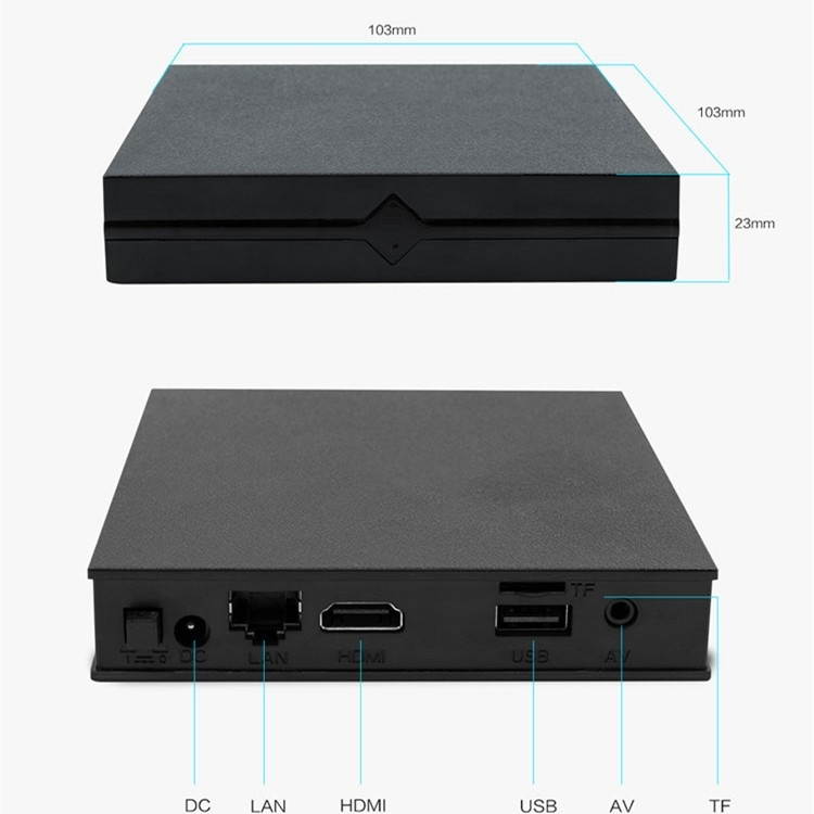 V6 4K TV Network Set Top Box Android 7.1 WiFi Media Player TV Box, Amlogic S905L 64 bits