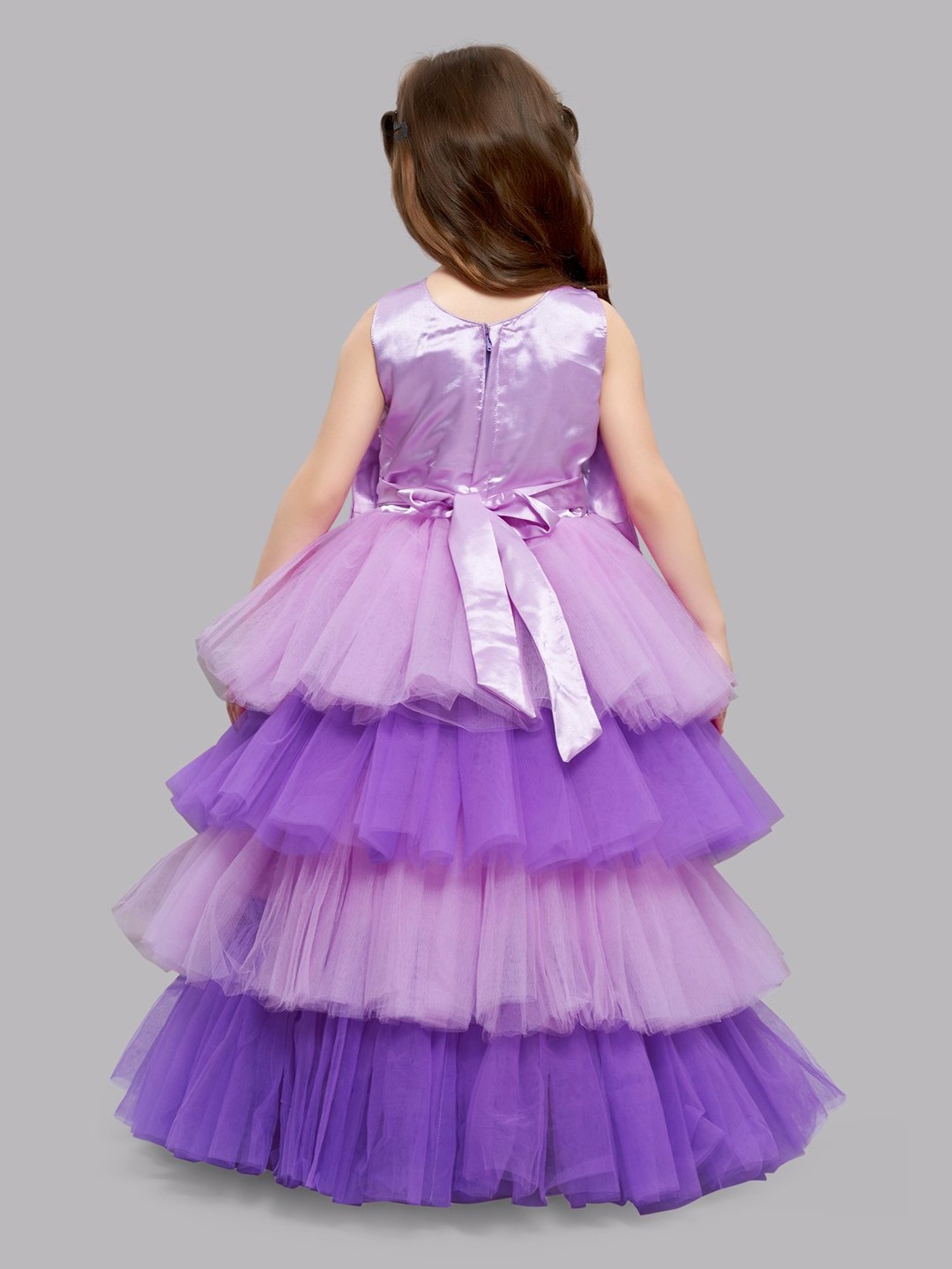 Pink Chick Kids Lavender Embellished Gown