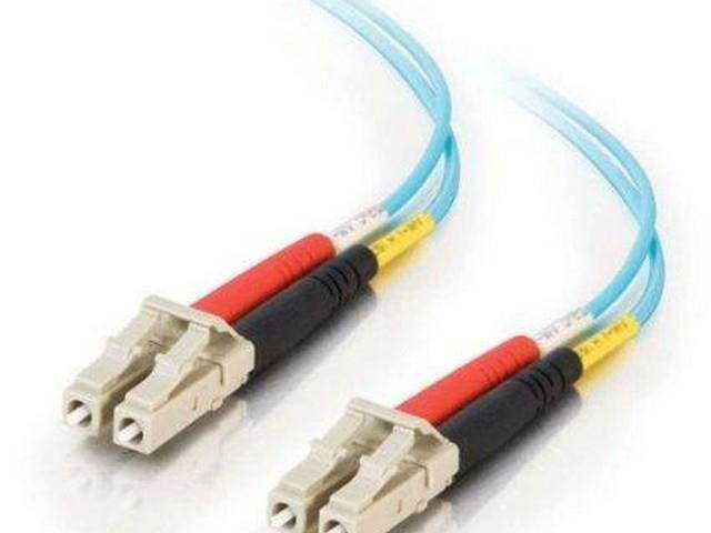 C2g 20m Lc/lc 10gb Om3 Multimode Aqua Fiber - 1119