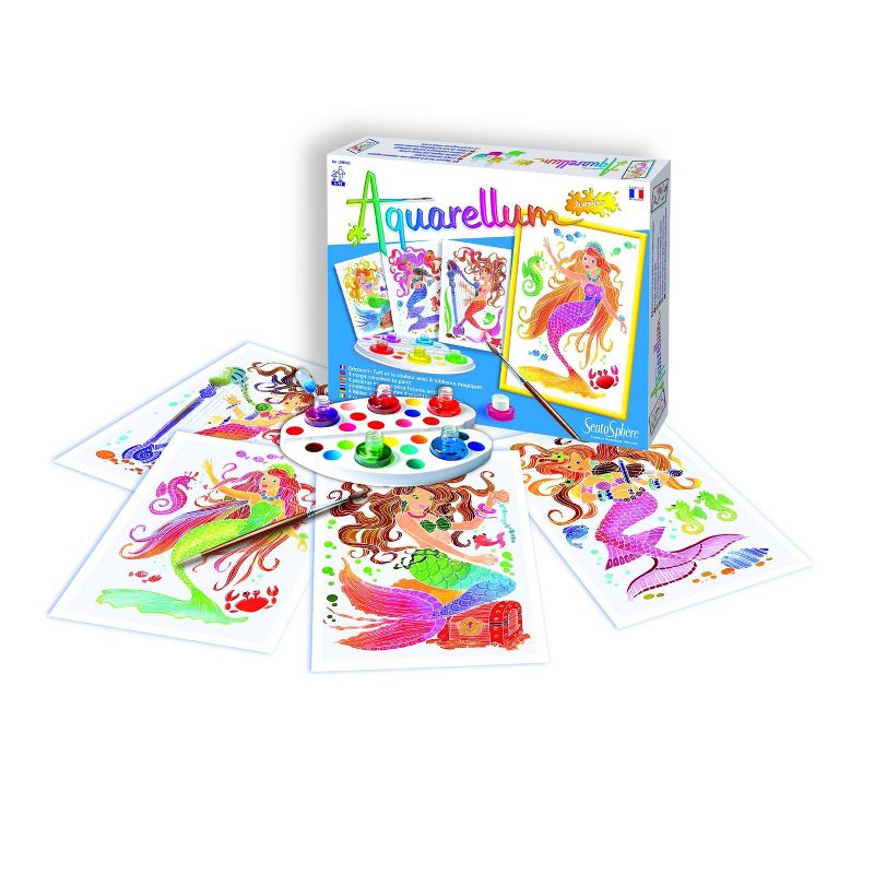 12pc Aquarellum Junior Mermaids Painting Kit - SentoSphere USA