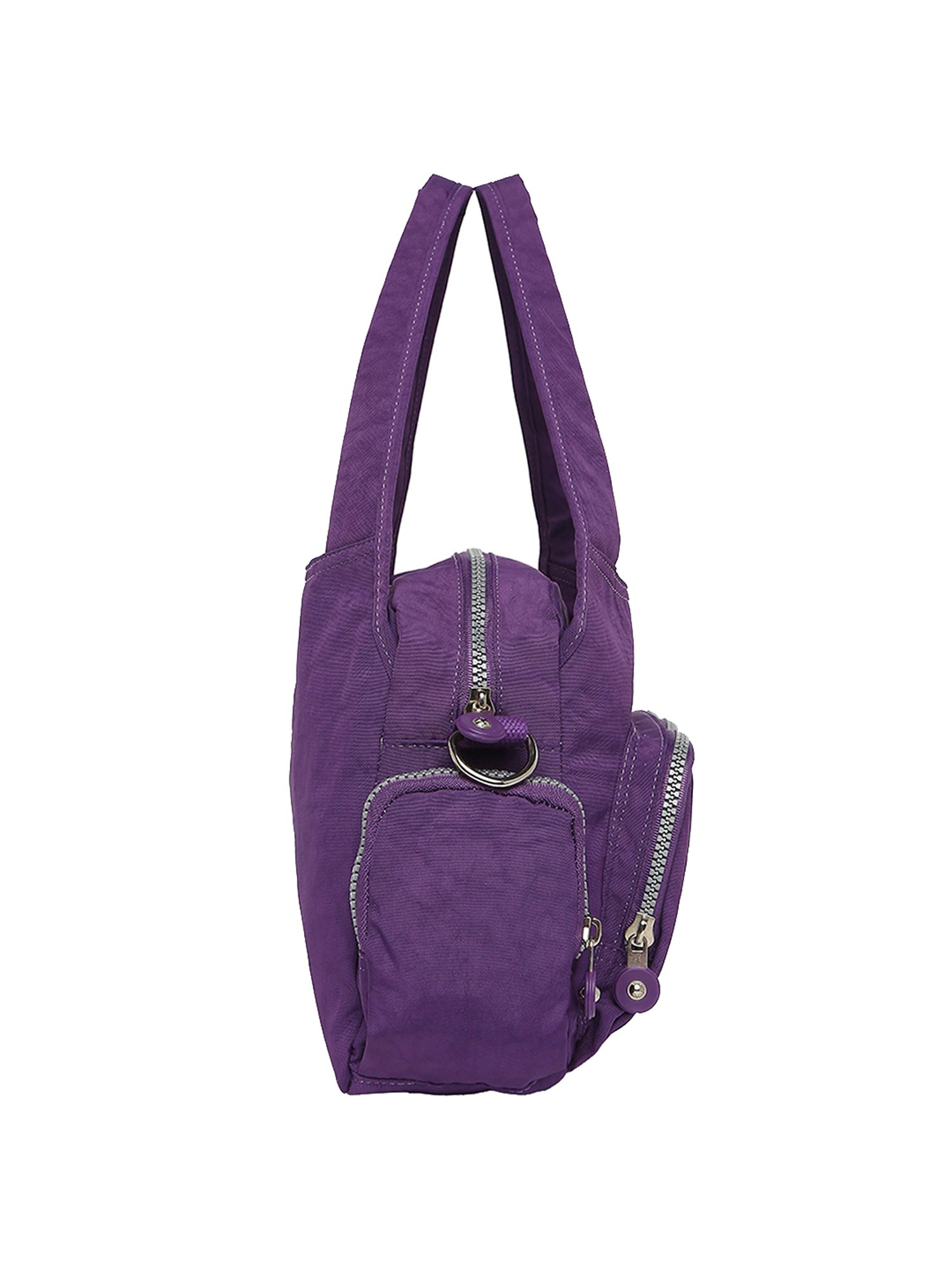 Baomi Purple Solid Medium Handbag