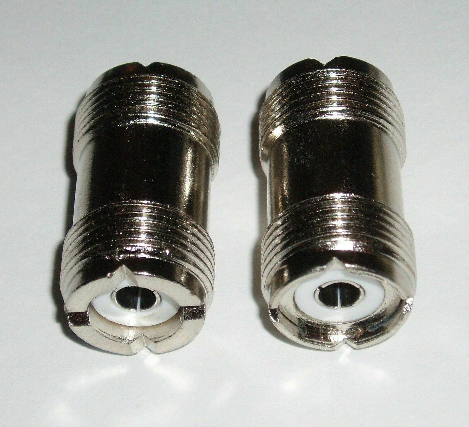 UHF SO-239 Female to Female Coupler RF Adapter Barrel Connector for PL-259 Plugs