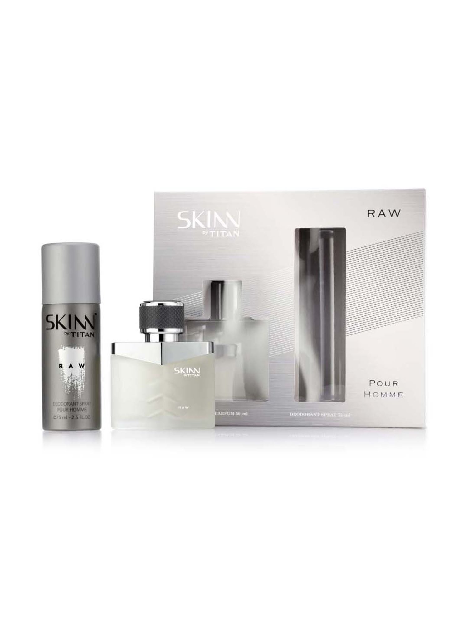 Skinn By Titan Raw Coffret Perfume & Deodorant Gift Set