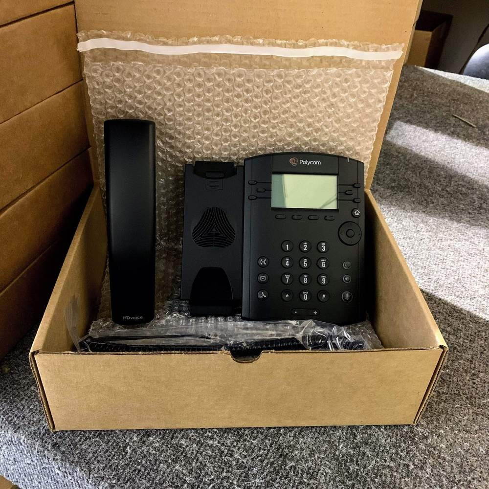 Poly VVX 300 IP Phone - 6 x Total Line - VoIP - Speakerphone - 2 x Network (RJ-45) - PoE Ports