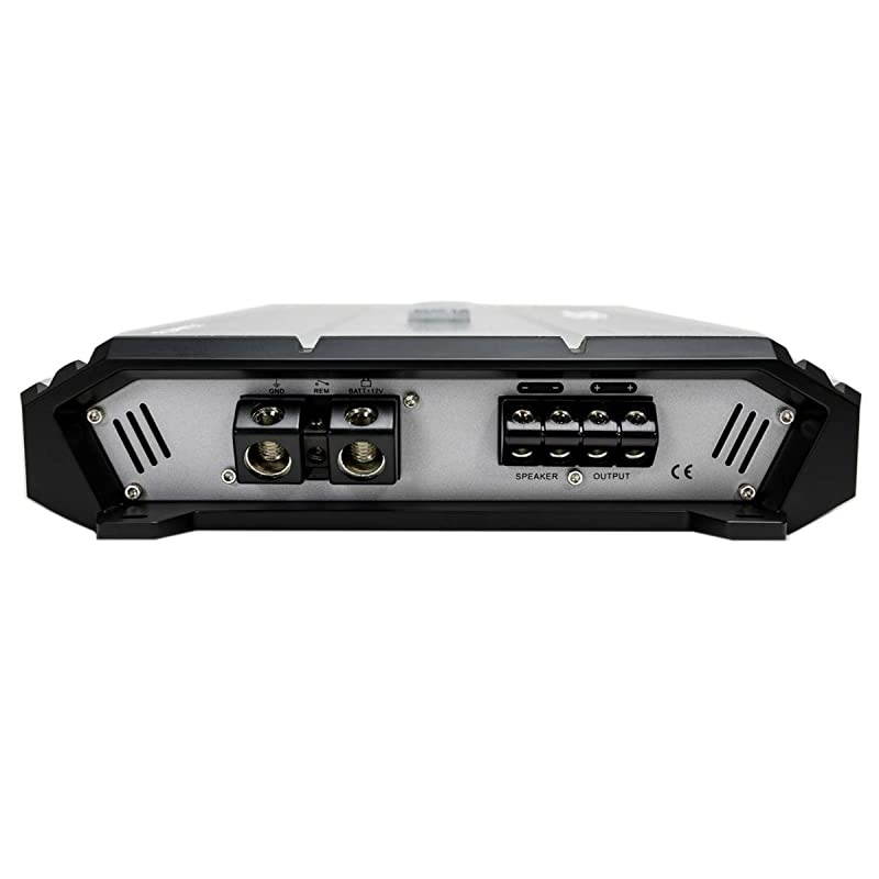 ZXX-3200.1D Zeus Mono Channel Car Audio Amplifier (Silver) &ndash; Class D Amp, 3200-Watt, Aluminum Heat Sink, Variable Electronic Crossover, Illuminated Logo, Bass Remote Included, 1 Ohm Stable