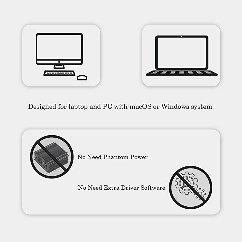 USB Microphone  PC Condenser Mic for Mac or Windows Laptop and Computer ZY905 Desktop Microphone for Gaming Recording Live Streaming YouTube Videos Black