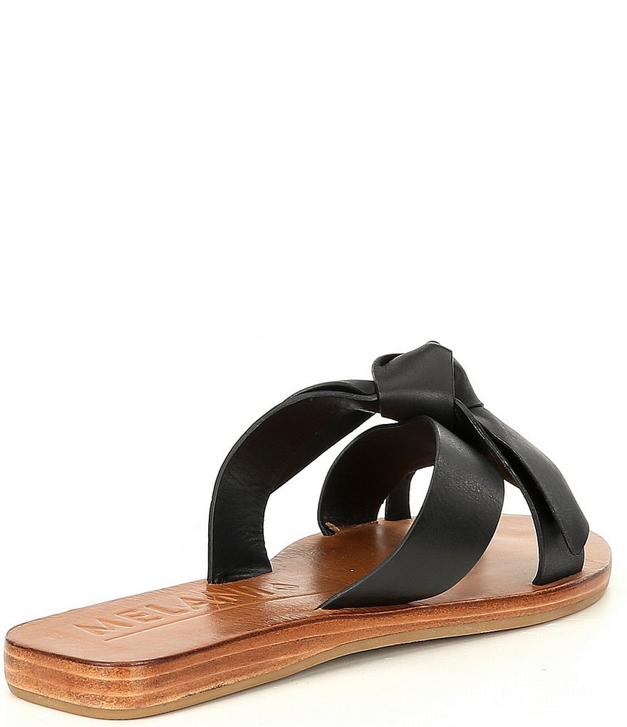 Antonio Melani Loyren Knotted Leather Thong Flat Sandals