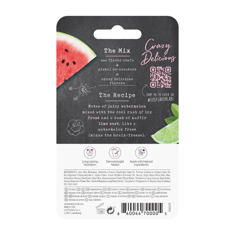 eos Flavorlab Stick & Sphere Lip Balm - Watermelon Frosé - 0.39oz