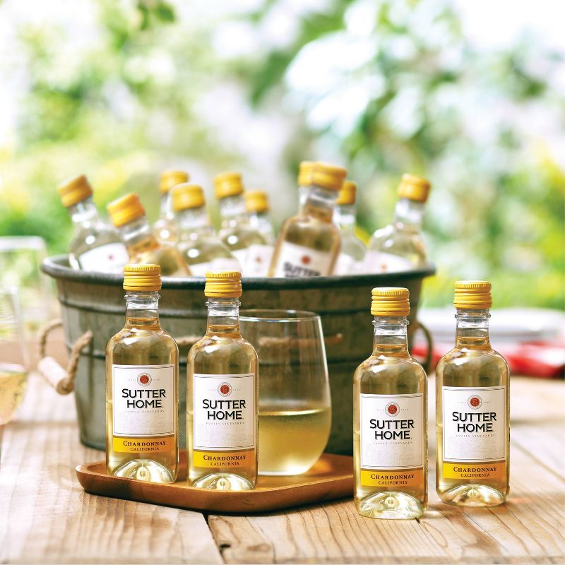Sutter Home Chardonnay White Wine - 4pk/187ml Bottles