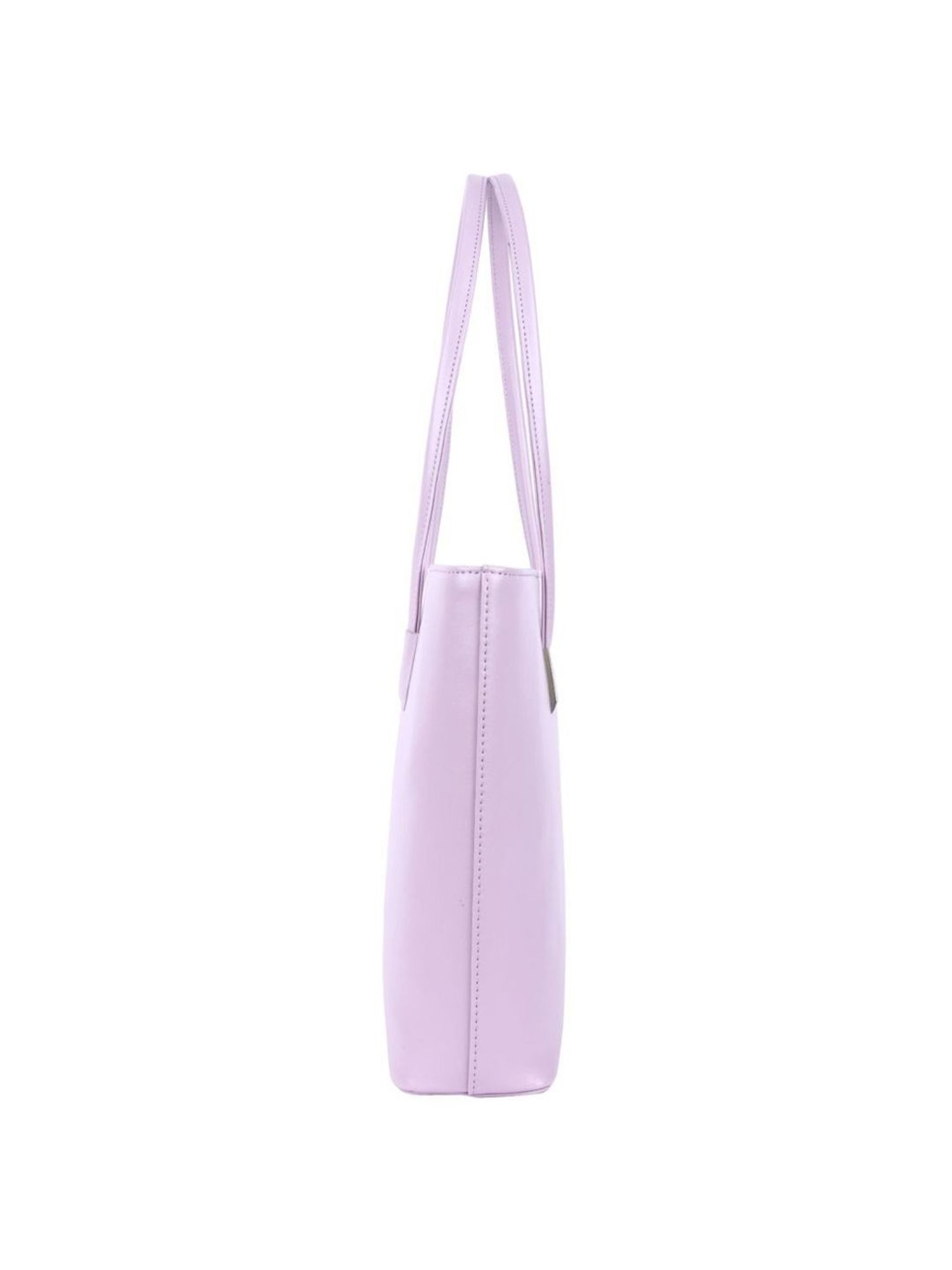 Lino Perros Lavender Solid Medium Shoulder Handbag