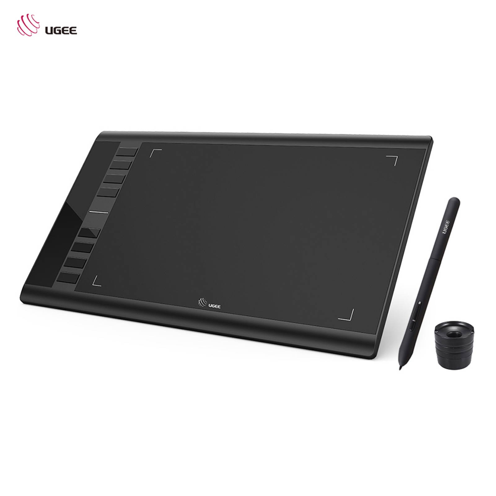 Ugee M708 Upgraded Graphics Drawing Tablet Board with Battery-free Passive Pen 8192 Pressure Sensitivity 266RPS 10 * 6inch for Windows for Mac OS