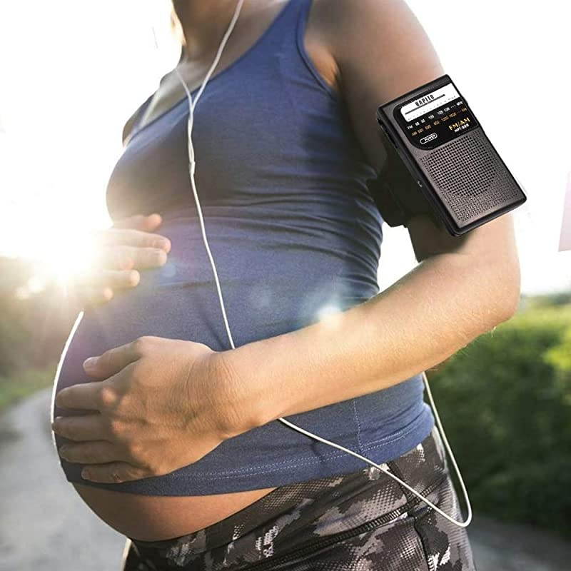 AM/FM Radio Battery Operated Transistor Radio - Excellent Reception, Built-in Speaker and Headphone Jack for Walking Hiking Camping & Emergency Use