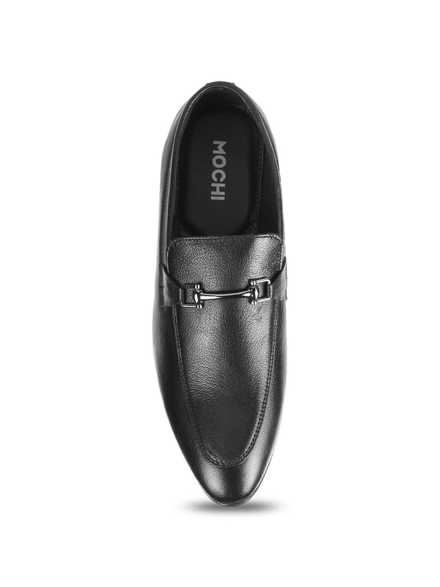 Mochi Men's Black Formal Loafers