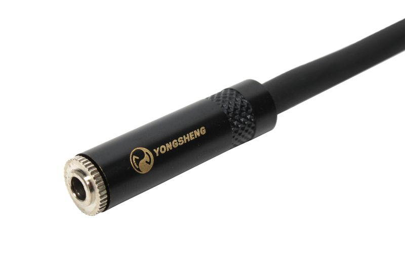 SuperFlex GOLD Patch Cable, 1/4in TRS to 3.5mm Female - 10' Length