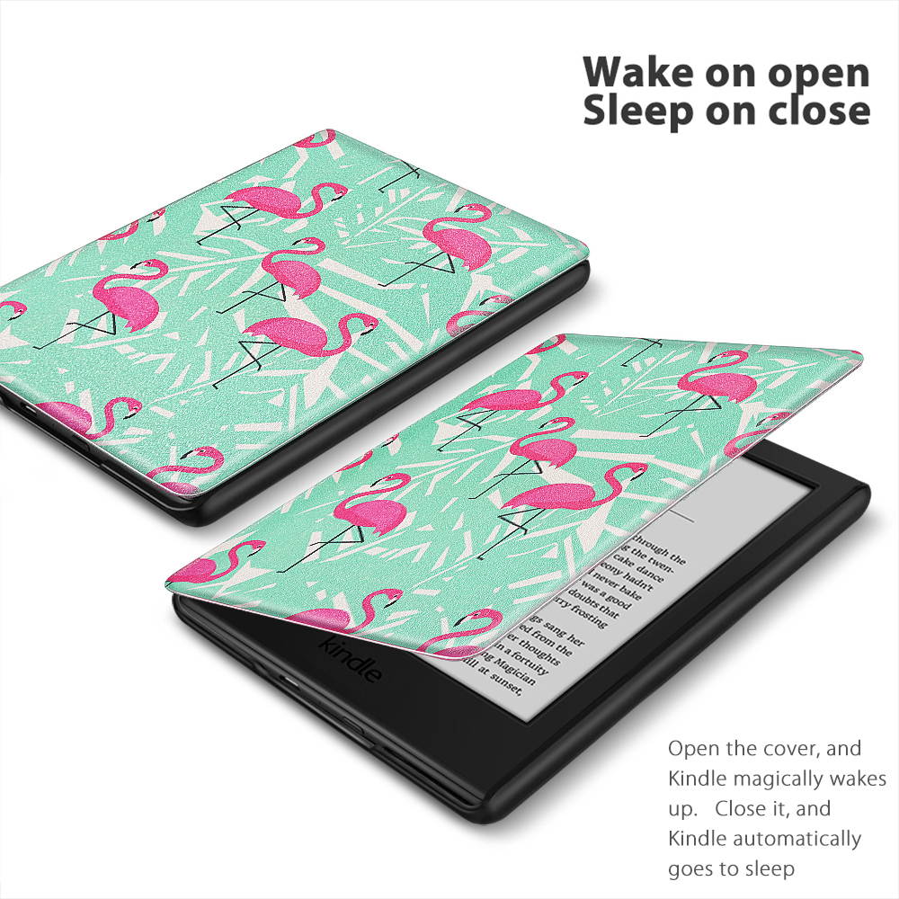 Case for Kindle 10th Generation - Slim & Light Smart Cover Case with Auto Sleep & Wake for Amazon Kindle E-reader 6" Display, 10th Generation 2019 Release (Flamingo)