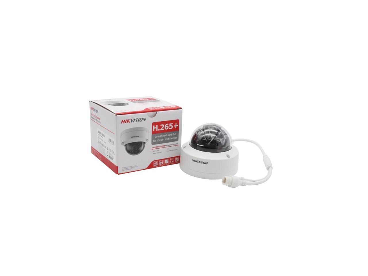 Hikvision DS-2CD1143G0-I New H.265+ 4MP IP Vandal Dome EXIR Fixed 2.8mm Lens True WDR Network Camera, English Version , 2Pcs