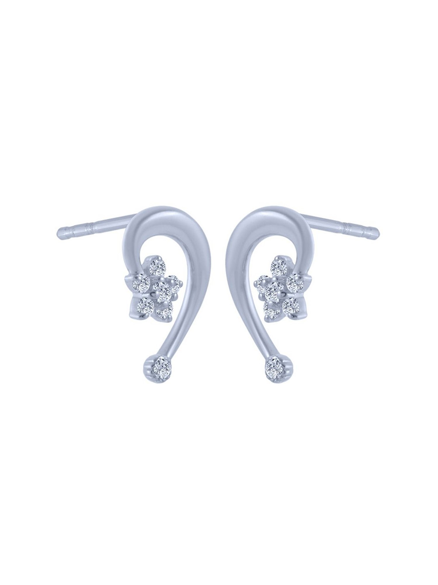 P.C. Chandra Jewellers 18 kt Gold & Diamond Earrings